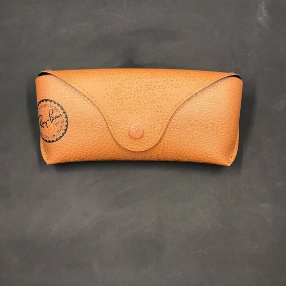Authentic Ray-Ban Brown unisex eyeglass or sunglass case, black inside. - Picture 1 of 7